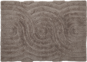 Shaggy woolen rug - SWIRL - grey