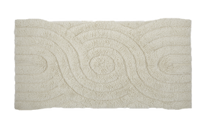 Shaggy woolen rug - SWIRL - Offwhite