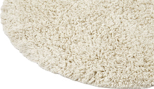 Round rug SHAGGY I organic cotton